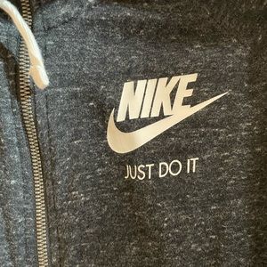 Nike Grey Zip-Up Hoodie - Women’s Size Small